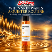 Adilsons ad for SOME BY MI Propolis B5 Glow Barrier Calming Toner 150ml: WHEN SKIN WANTS A QUIETER ROUTINE