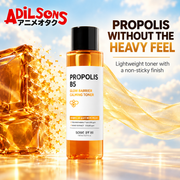 Adilsons ad for SOME BY MI Propolis B5 Glow Barrier Calming Toner 150ml: PROPOLIS WITHOUT THE HEAVY FEEL