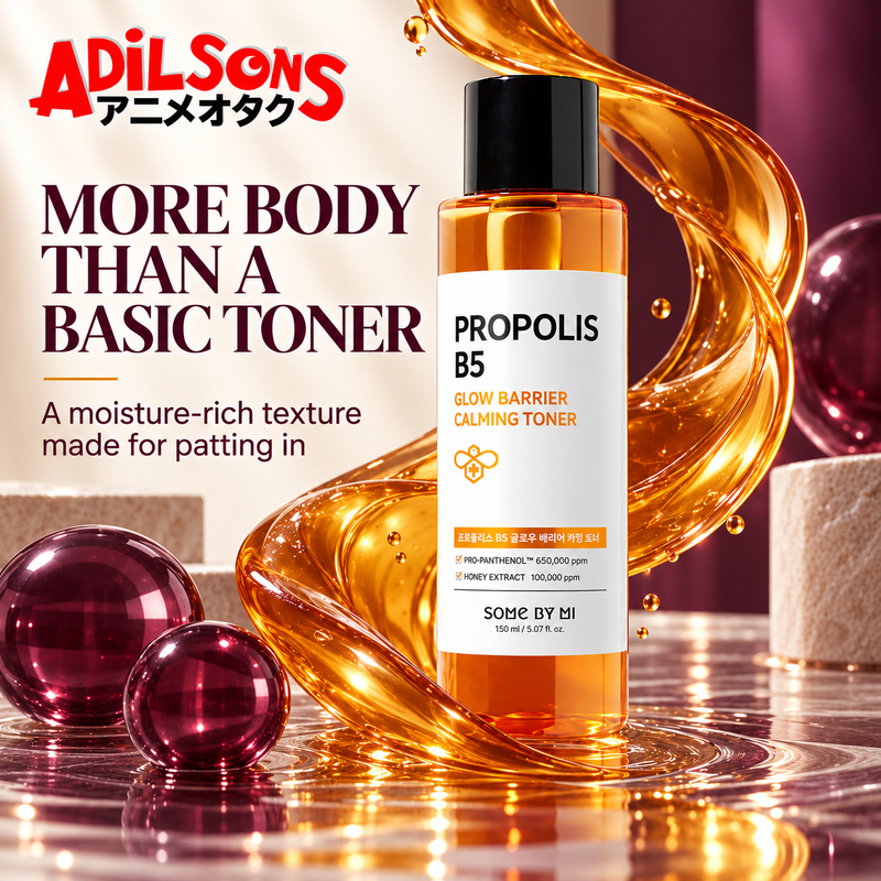 Adilsons ad for SOME BY MI Propolis B5 Glow Barrier Calming Toner 150ml: MORE BODY THAN A BASIC TONER