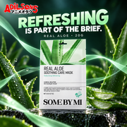 SOME BY MI Real Aloe Soothing Care Mask 20g creative: refreshing positioning.