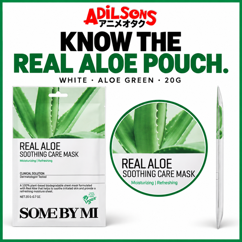 SOME BY MI Real Aloe Soothing Care Mask 20g creative: exact pack recognition.