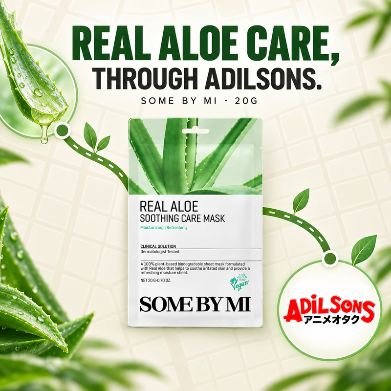 SOME BY MI Real Aloe Soothing Care Mask 20g creative: Adilsons route.