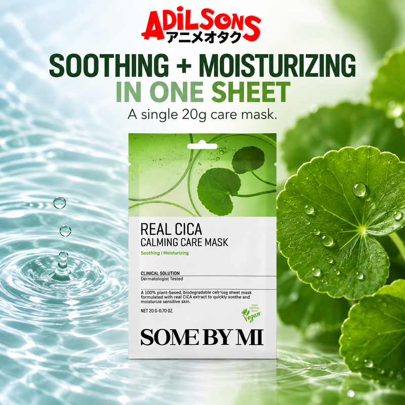 Adilsons creative for SOME BY MI Real Cica Calming Care Mask 20G — SOOTHING + MOISTURIZING IN ONE SHEET