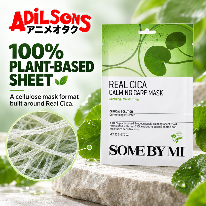 Adilsons creative for SOME BY MI Real Cica Calming Care Mask 20G — 100% PLANT-BASED SHEET