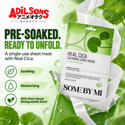 Adilsons creative for SOME BY MI Real Cica Calming Care Mask 20G — PRE-SOAKED. READY TO UNFOLD.