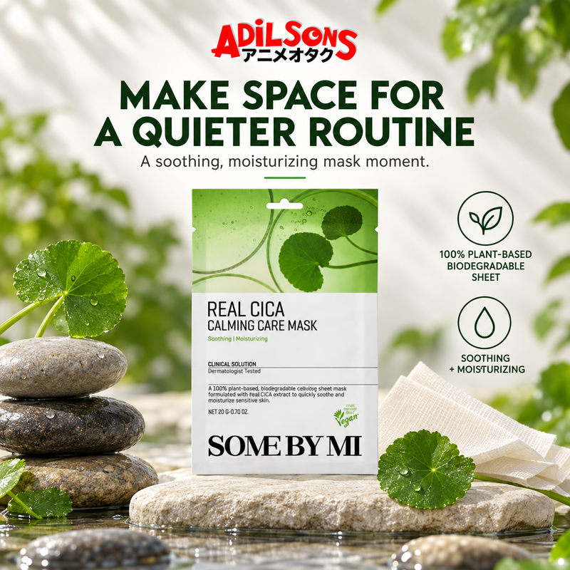 Adilsons creative for SOME BY MI Real Cica Calming Care Mask 20G — MAKE SPACE FOR A QUIETER ROUTINE