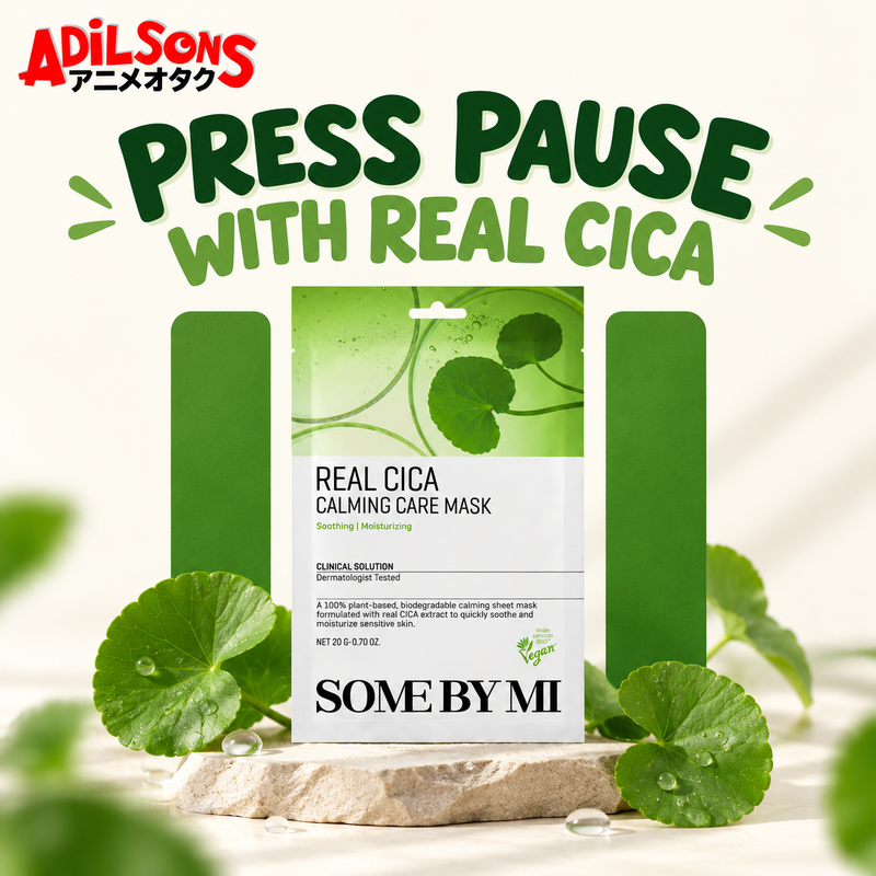 Adilsons creative for SOME BY MI Real Cica Calming Care Mask 20G — PRESS PAUSE WITH REAL CICA