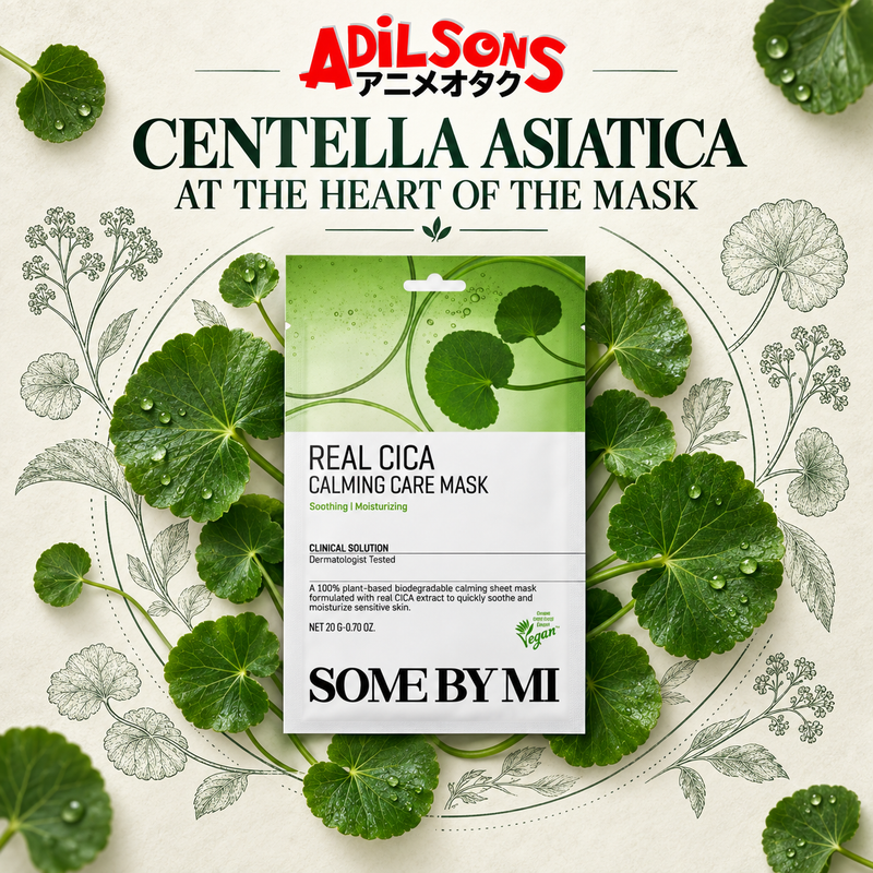 Adilsons creative for SOME BY MI Real Cica Calming Care Mask 20G — CENTELLA ASIATICA AT THE HEART OF THE MASK