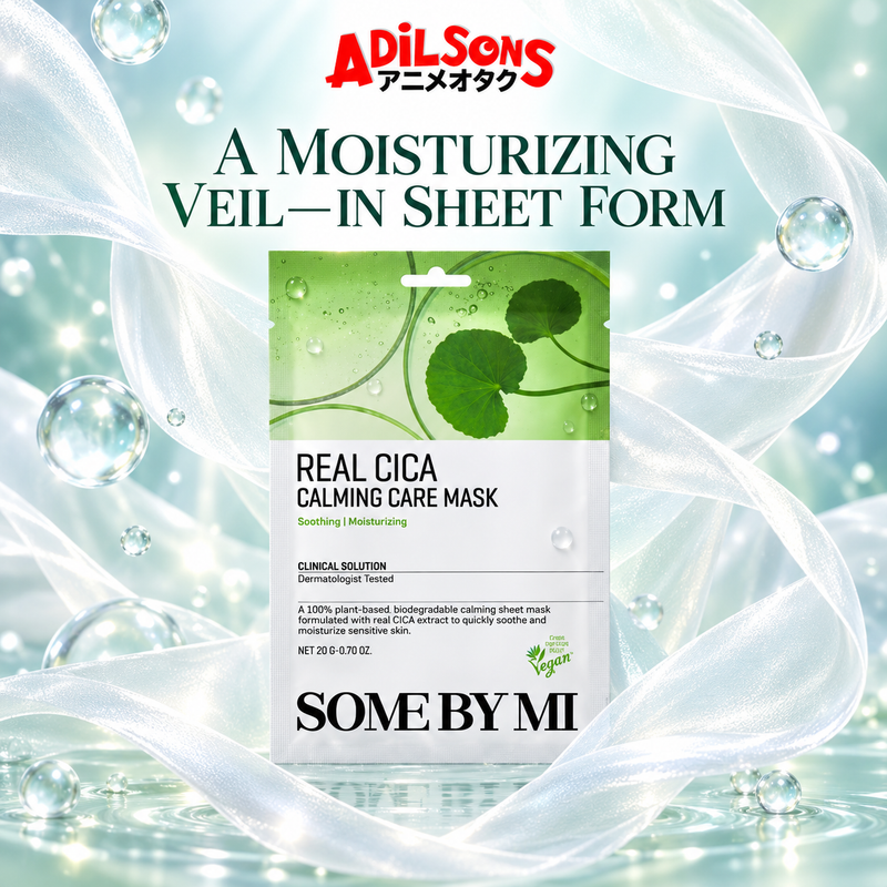 Adilsons creative for SOME BY MI Real Cica Calming Care Mask 20G — A MOISTURIZING VEIL—IN SHEET FORM