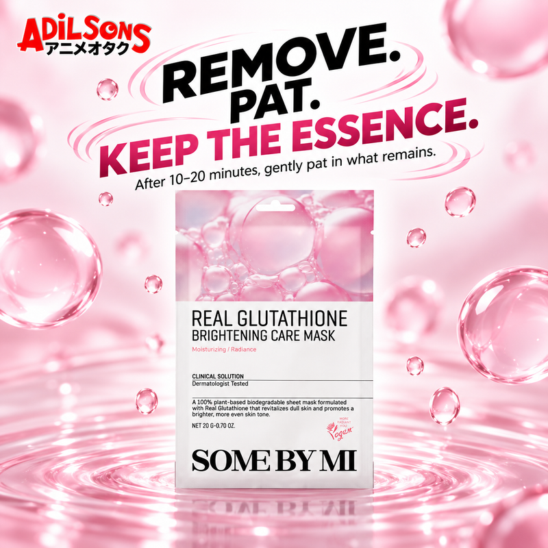 Pink ripples show the remove-and-pat step after the official wear time.