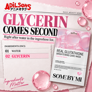 A newspaper layout shows water first and glycerin second in the official INCI.