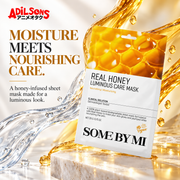 SOME BY MI Real Honey Luminous Care Mask 20g creative 3: MOISTURE MEETS NOURISHING CARE.