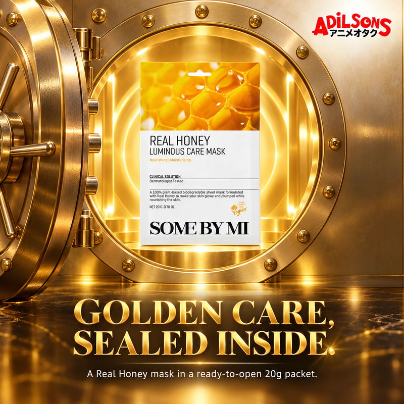 SOME BY MI Real Honey Luminous Care Mask 20g creative 7: GOLDEN CARE, SEALED INSIDE.