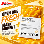 SOME BY MI Real Honey Luminous Care Mask 20g creative 9: OPEN ONE FRESH MASK MOMENT.