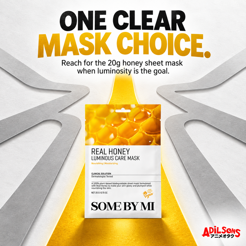 SOME BY MI Real Honey Luminous Care Mask 20g creative 16: ONE CLEAR MASK CHOICE.