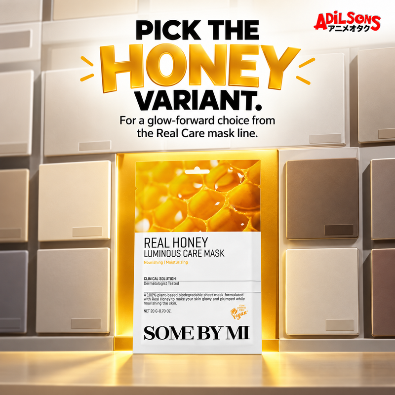 SOME BY MI Real Honey Luminous Care Mask 20g creative 17: PICK THE HONEY VARIANT.