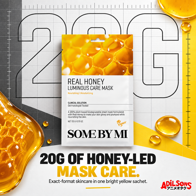 SOME BY MI Real Honey Luminous Care Mask 20g creative 18: 20G OF HONEY-LED MASK CARE.