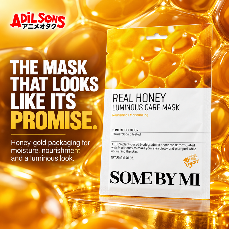 SOME BY MI Real Honey Luminous Care Mask 20g creative 19: THE MASK THAT LOOKS LIKE ITS PROMISE.