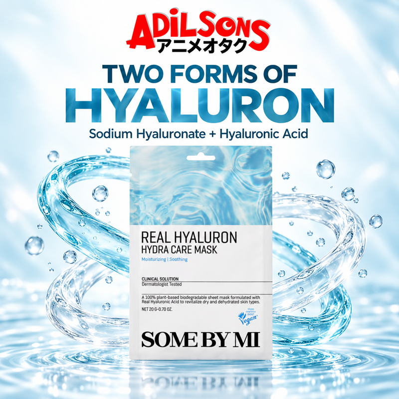 Adilsons ad for SOME BY MI Real Hyaluron Hydra Care Mask 20g: TWO FORMS OF HYALURON