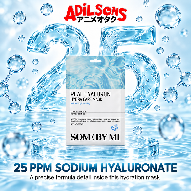 Adilsons ad for SOME BY MI Real Hyaluron Hydra Care Mask 20g: 25 PPM SODIUM HYALURONATE
