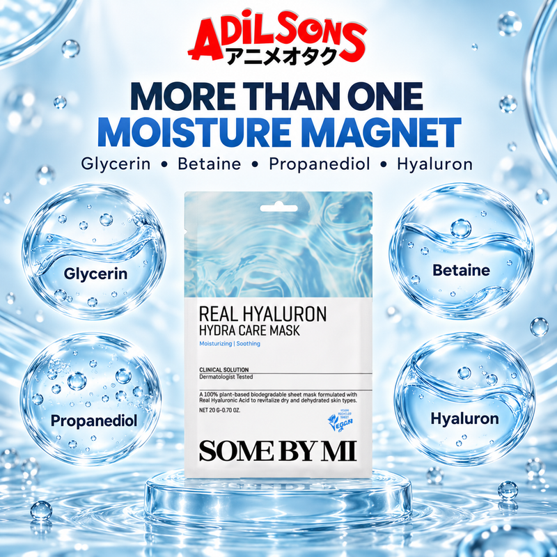 Adilsons ad for SOME BY MI Real Hyaluron Hydra Care Mask 20g: MORE THAN ONE MOISTURE MAGNET
