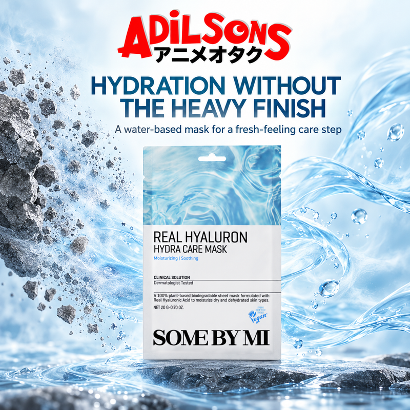 Adilsons ad for SOME BY MI Real Hyaluron Hydra Care Mask 20g: HYDRATION WITHOUT THE HEAVY FINISH