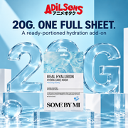 Adilsons ad for SOME BY MI Real Hyaluron Hydra Care Mask 20g: 20G. ONE FULL SHEET.