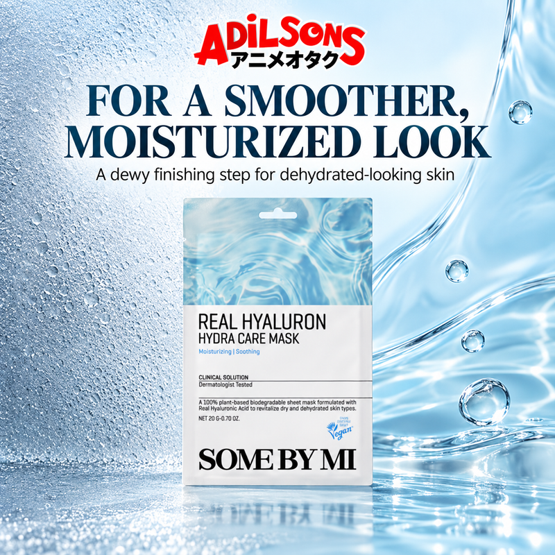 Adilsons ad for SOME BY MI Real Hyaluron Hydra Care Mask 20g: FOR A SMOOTHER, MOISTURIZED LOOK