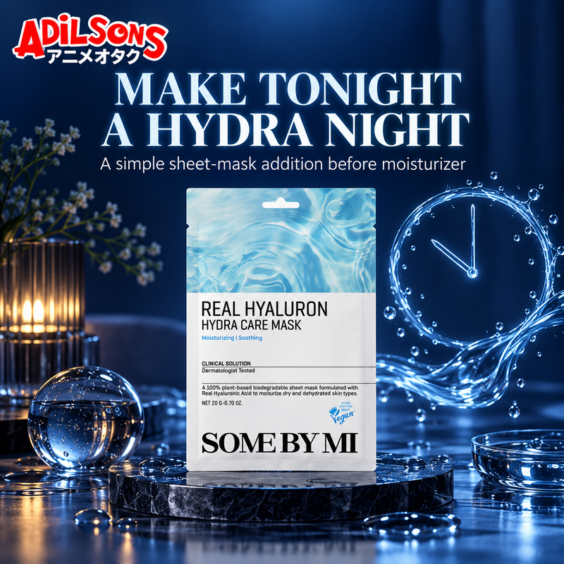 Adilsons ad for SOME BY MI Real Hyaluron Hydra Care Mask 20g: MAKE TONIGHT A HYDRA NIGHT