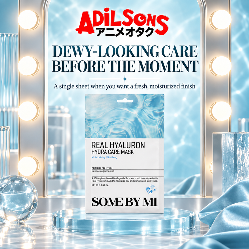 Adilsons ad for SOME BY MI Real Hyaluron Hydra Care Mask 20g: DEWY-LOOKING CARE BEFORE THE MOMENT