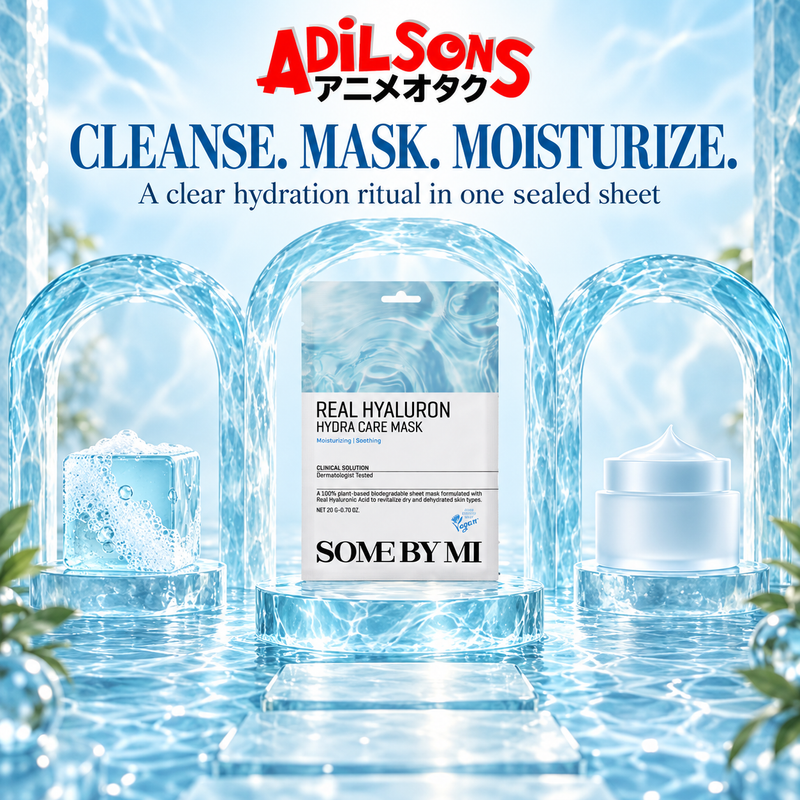 Adilsons ad for SOME BY MI Real Hyaluron Hydra Care Mask 20g: CLEANSE. MASK. MOISTURIZE.