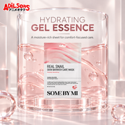Adilsons Beauty SOME BY MI Real Snail Skin Barrier Care Mask ad: HYDRATING GEL ESSENCE / A moisture-rich sheet for comfort-focused care.