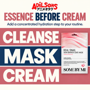 Adilsons Beauty SOME BY MI Real Snail Skin Barrier Care Mask ad: ESSENCE BEFORE CREAM / Add a concentrated hydration step to your routine.