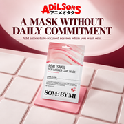 Adilsons Beauty SOME BY MI Real Snail Skin Barrier Care Mask ad: A MASK WITHOUT DAILY COMMITMENT / Add a moisture-focused session when you want one.