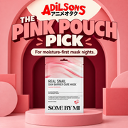 Adilsons Beauty SOME BY MI Real Snail Skin Barrier Care Mask ad: THE PINK POUCH PICK / For moisture-first mask nights.