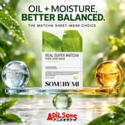 SOME BY MI Real Super Matcha Pore Care Mask 20g creative: oil-moisture balance.