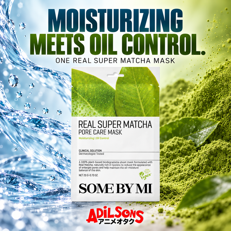 SOME BY MI Real Super Matcha Pore Care Mask 20g creative: moisturizing plus oil control.