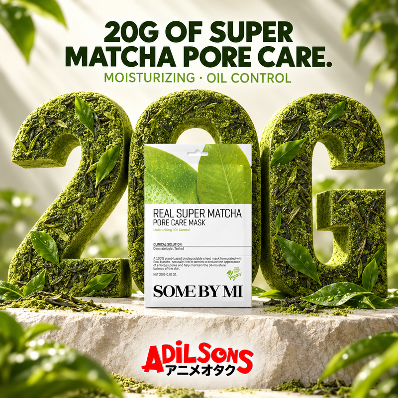 SOME BY MI Real Super Matcha Pore Care Mask 20g creative: 20g exact format.