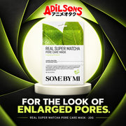 SOME BY MI Real Super Matcha Pore Care Mask 20g creative: pore-appearance support.