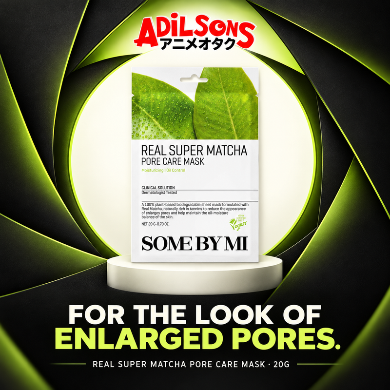 SOME BY MI Real Super Matcha Pore Care Mask 20g creative: pore-appearance support.
