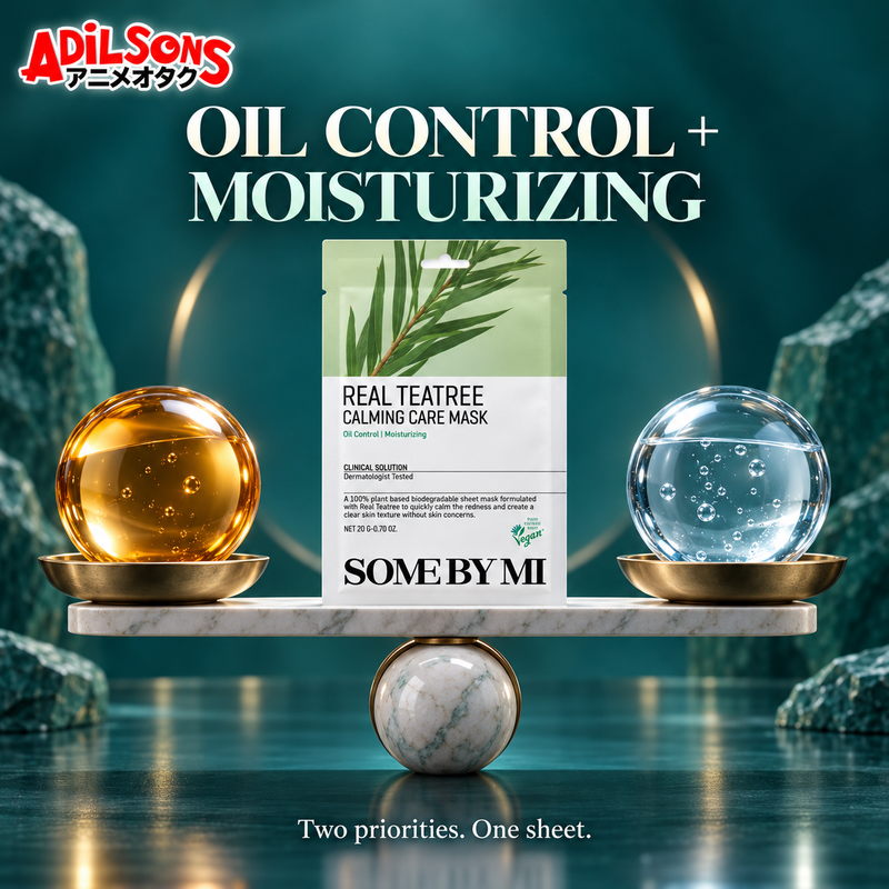 Adilsons creative for SOME BY MI Real Teatree Calming Care Mask 20G — OIL CONTROL + MOISTURIZING