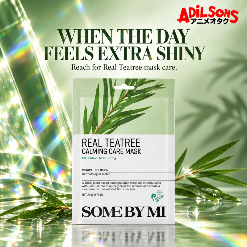 Adilsons creative for SOME BY MI Real Teatree Calming Care Mask 20G — WHEN THE DAY FEELS EXTRA SHINY