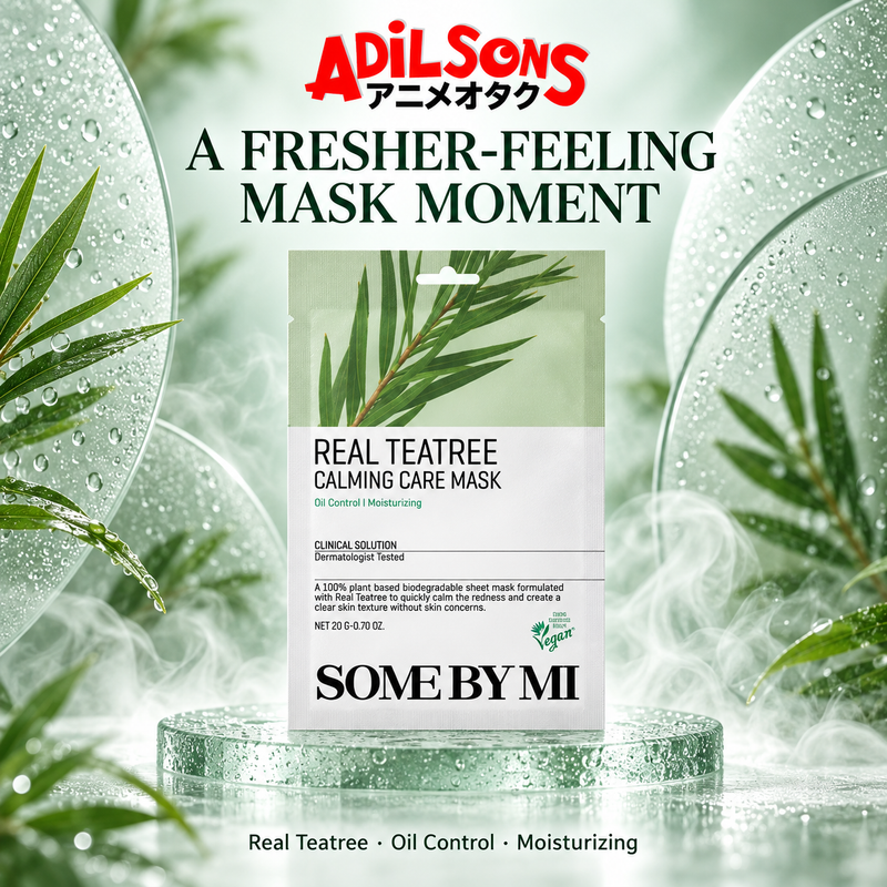 Adilsons creative for SOME BY MI Real Teatree Calming Care Mask 20G — A FRESHER-FEELING MASK MOMENT