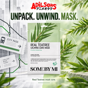Adilsons creative for SOME BY MI Real Teatree Calming Care Mask 20G — UNPACK. UNWIND. MASK.