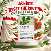 Adilsons creative for SOME BY MI Real Teatree Calming Care Mask 20G — RESET THE ROUTINE, ONE SHEET AT A TIME