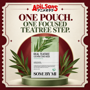 Adilsons creative for SOME BY MI Real Teatree Calming Care Mask 20G — ONE POUCH. ONE FOCUSED TEATREE STEP.