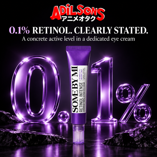 Adilsons ad for SOME BY MI Retinol Intense Advanced Triple Action Eye Cream 30ml: 0.1% RETINOL. CLEARLY STATED.