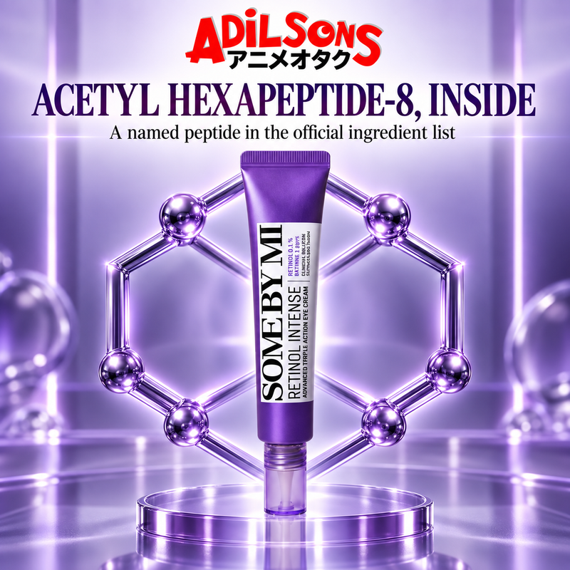 Adilsons ad for SOME BY MI Retinol Intense Advanced Triple Action Eye Cream 30ml: ACETYL HEXAPEPTIDE-8, INSIDE