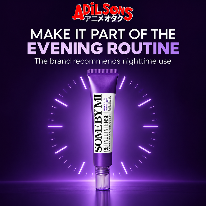 Adilsons ad for SOME BY MI Retinol Intense Advanced Triple Action Eye Cream 30ml: MAKE IT PART OF THE EVENING ROUTINE