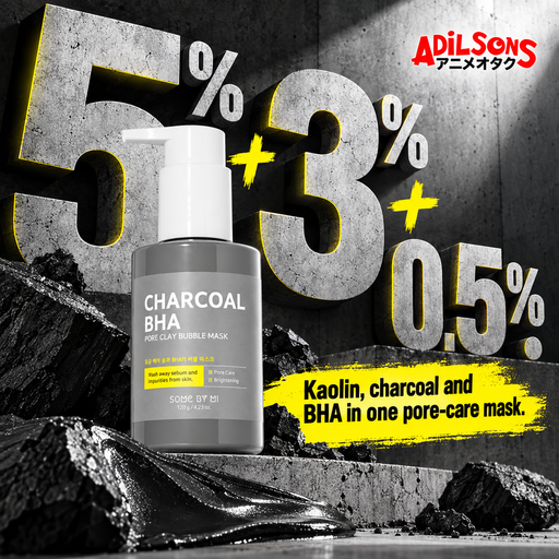 SOME BY MI Charcoal BHA Pore Clay Bubble Mask creative 1: 5% + 3% + 0.5%.